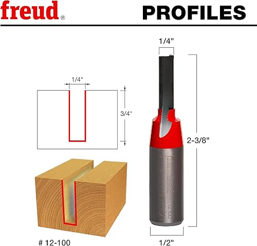 Miniatura 3 de Broca recta de doble acanaladura Freud, 1564 x 34 de pulgada, con vástago de 12 pulgada, 12-096