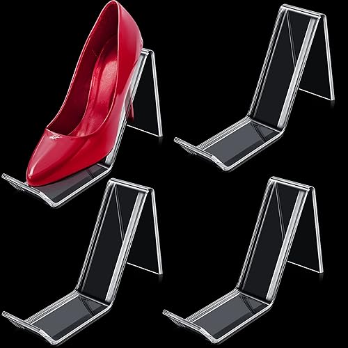 Jetec Soporte de exhibición de zapatos acrílico transparente de tacón alto, soporte de exhibición de zapatos de acrílico, soportes de tienda de