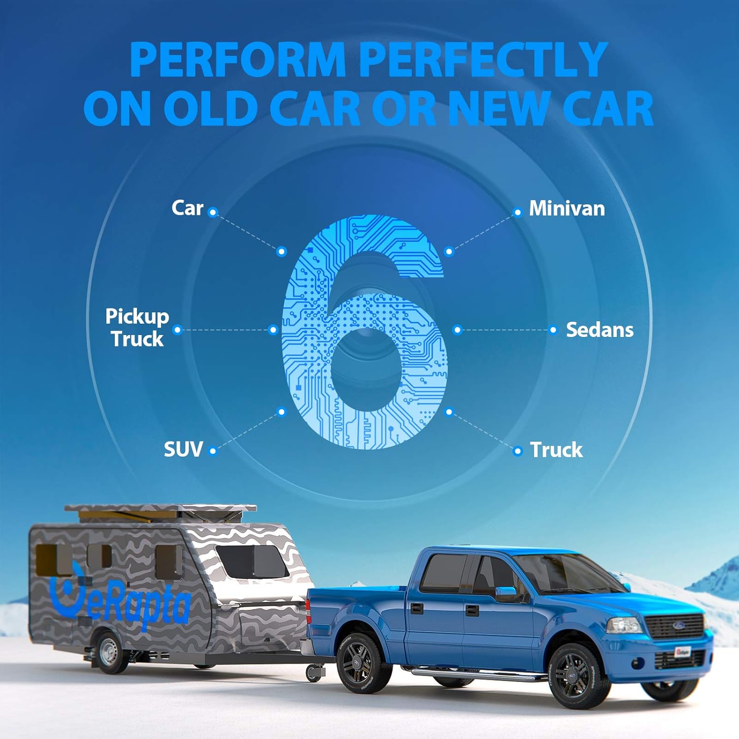 eRapta Backup Camera ERT01 with 4.3 inch Monitor License Plate Back Up Camera for Car Pickup Truck SUV Rear View Camera Backing Reverse Camera Crystal Clear Image IP69 Waterproof Nice Night Vision : Electronics