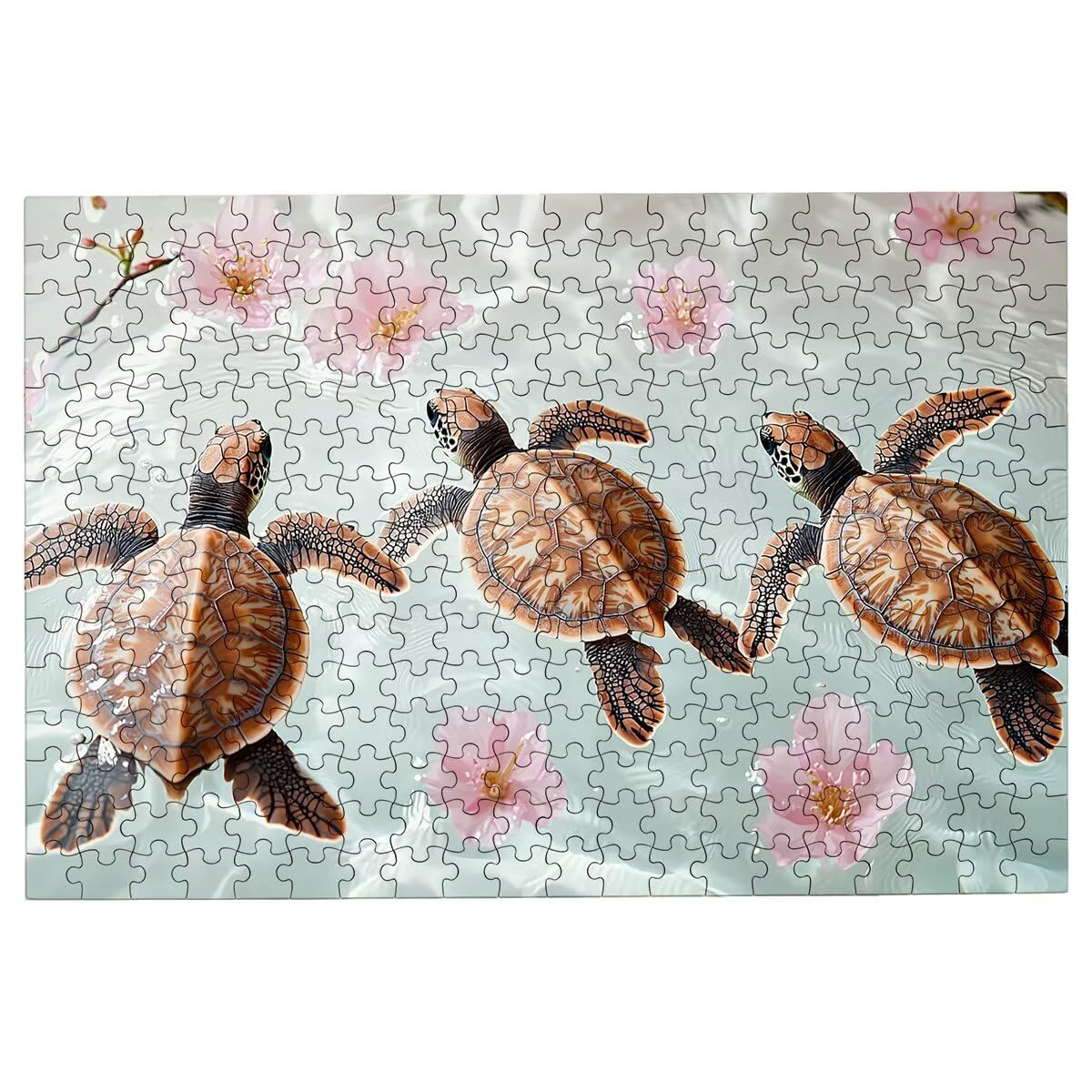 4000 puzzli dla dorosłych, żółw dla dorosłych, 4000 elementów, kwiatowa łamigłówka, wymagająca gra dla całej rodziny, klasyczne drewniane układanki, odpowiednie do wystroju wnętrz, prezenty -3681