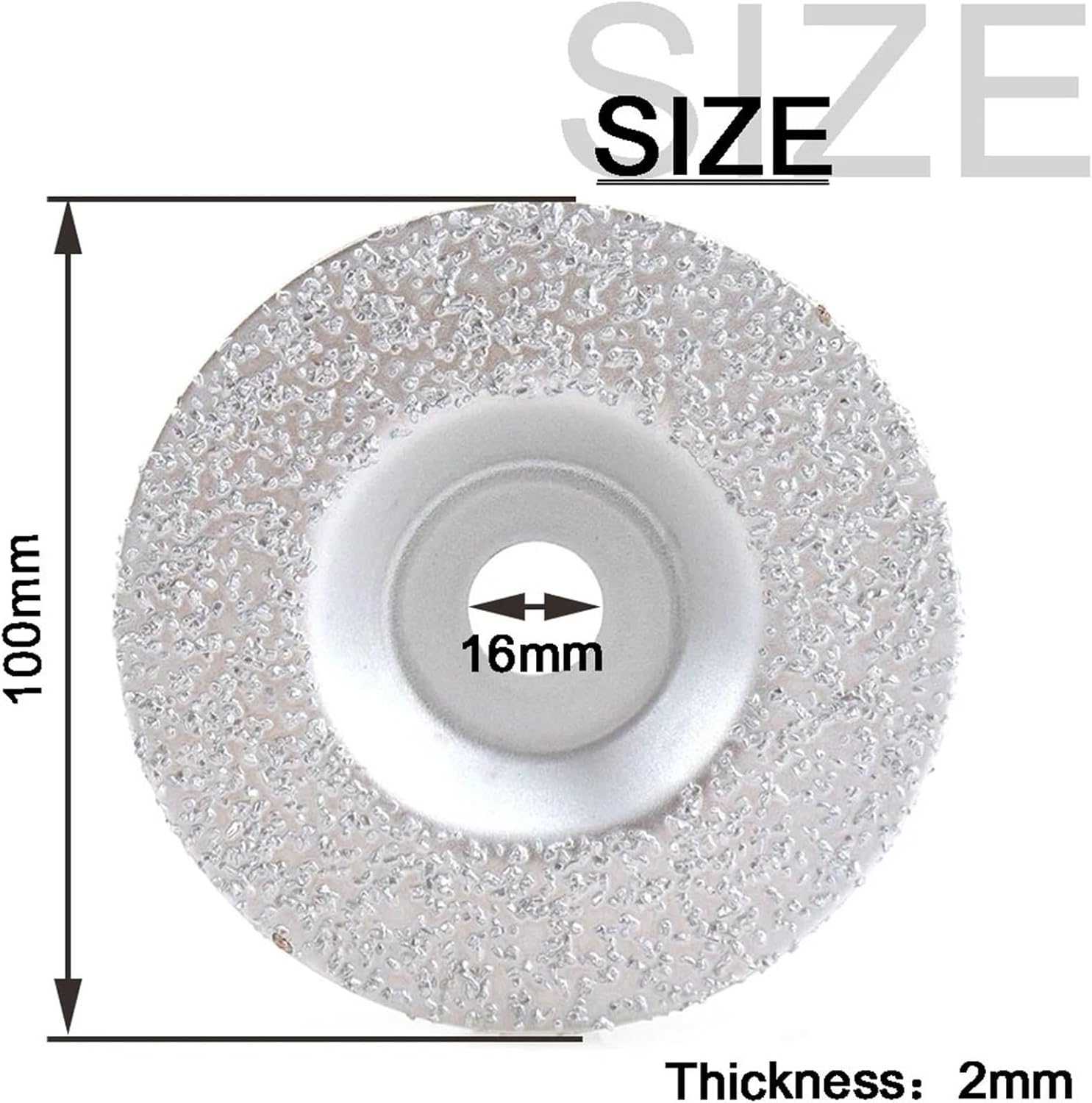 3pcs 100mm Diamond Grinding Wheel Suitable 4inch Diamond Grinding Disc for Polishing Stone, Tire and Rubber