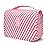 Lcsmaokin Large Capacity Toiletry Bag Travel Bag with Hanging Hook for Men and Women Waterproof Travel Cosmetic Bag Bathroom Storage Bag for Brushes Set, Full-Sized Shampoo,Accessories(Pink Stripe)