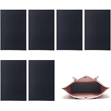 6pcs Purse Bottom Insert, 9.8 x 5 Inch Handbag Base Shaper, Tote Bag Liner Insert, Rectangle Purse Shaper Insert, Plastic Bag Liner Board for Knitting Bag Leather Bag Backpack Bottom Accessories