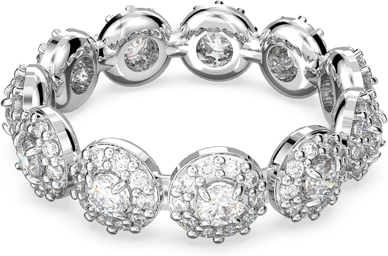 Colección de Joyas Constella Crystal Ring, Pavé, Cristales Transparentes