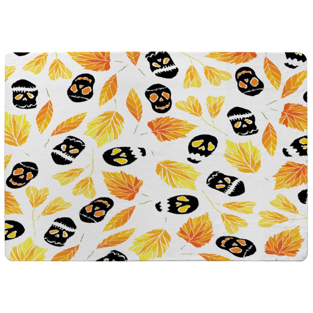 Tapis Halloween crânes 80x150cm pour relooker votre sol en automne