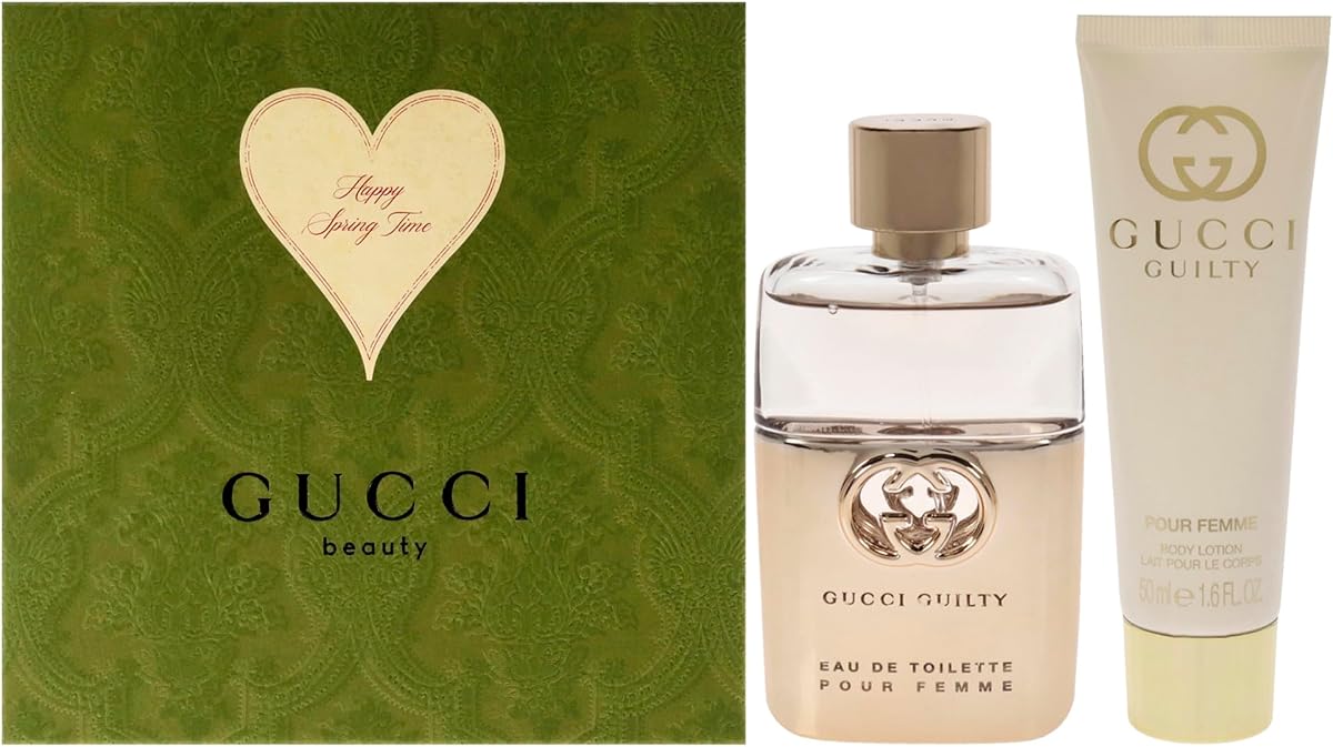 Gucci Guilty 1.6oz EDT Spray, 1.6oz Body Lotion Women 2 Pc Gift Set