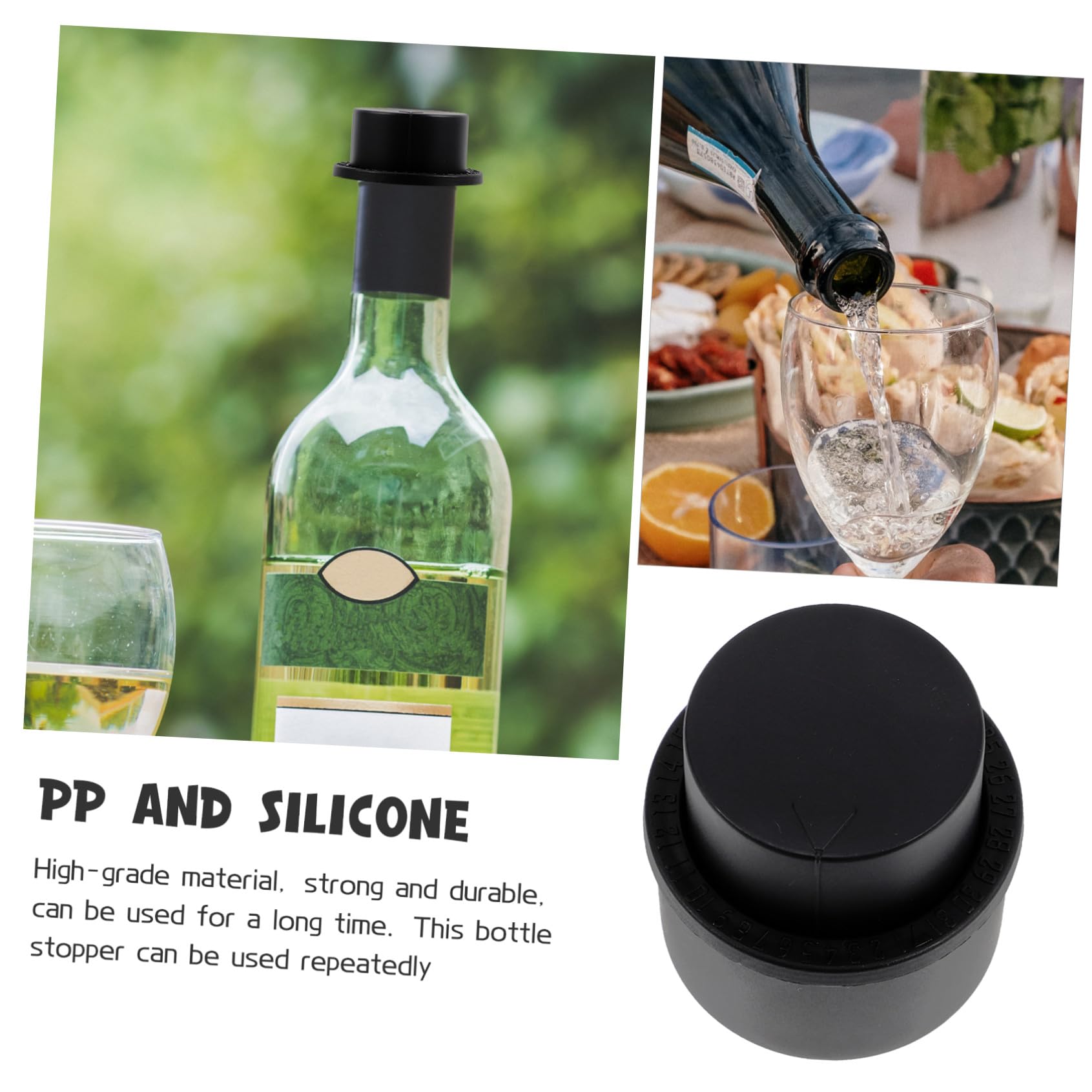 Amosfun 5 Piezas Tapa De Botella De Bebida Carbonatada Tapones para Gorra Tapones De Botellas Tapa De La De Botella Tapones De Botella De Forma Redonda Tapones para Bebidas Páginas