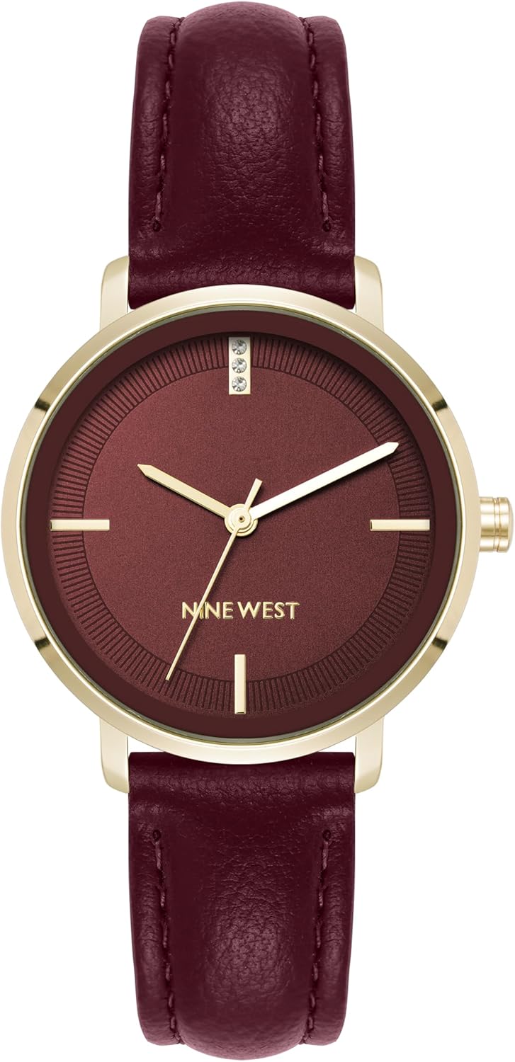 Nine West Women's Genuine Crystal Accented Strap Watch, NW/3084