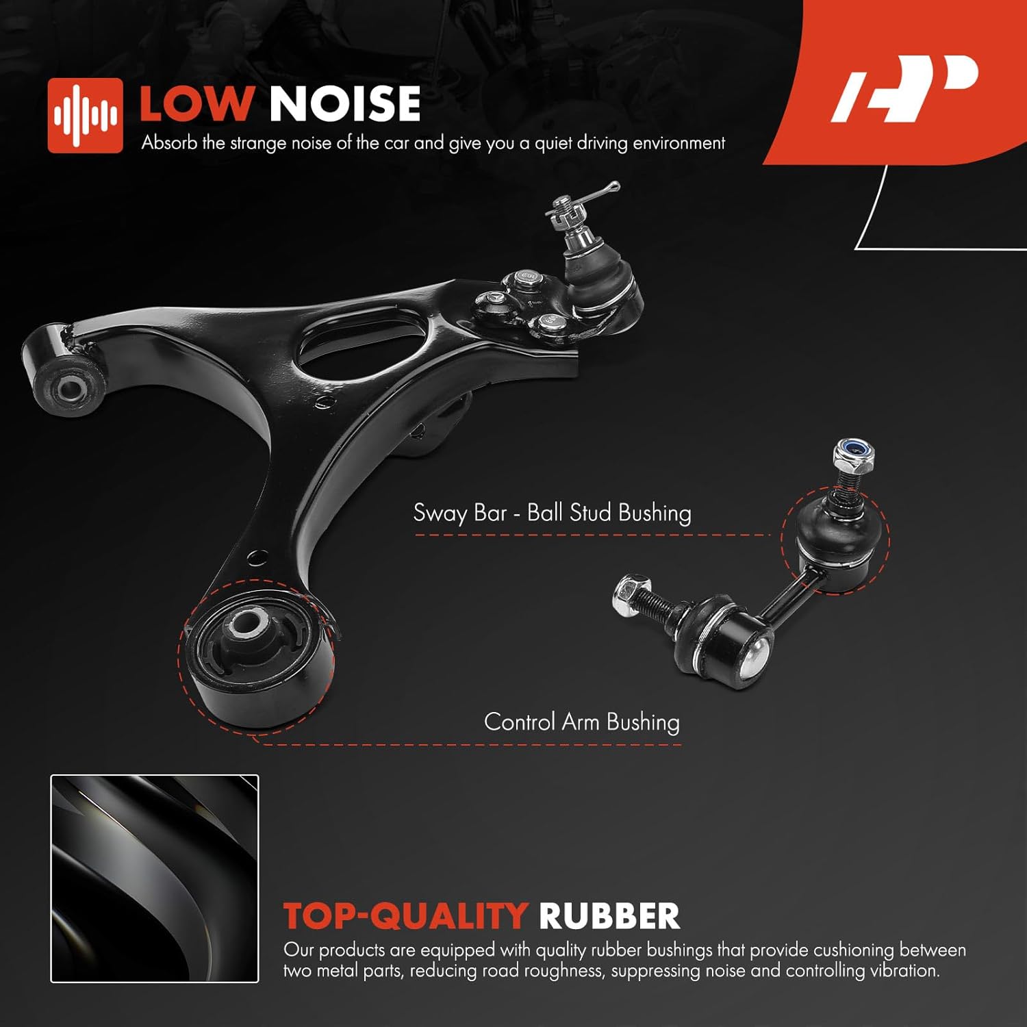 A-Premium Set of 12, Suspension Kit, Front Lower Control Arm Ball Joint Inner Outer Tie Rod End & Front Rear Sway Bar Link, Compatible with Honda Civic 2006 2007 2008 2009 2010 2011