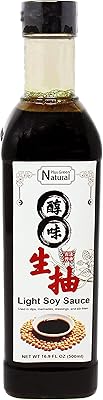 Premium Light Soy Sauce 16.9 FL Oz/ 500ml Bottle, Tamari Lite Soy Dipping Sauces for Fish, Dumpling, Noodles, and Marinade...