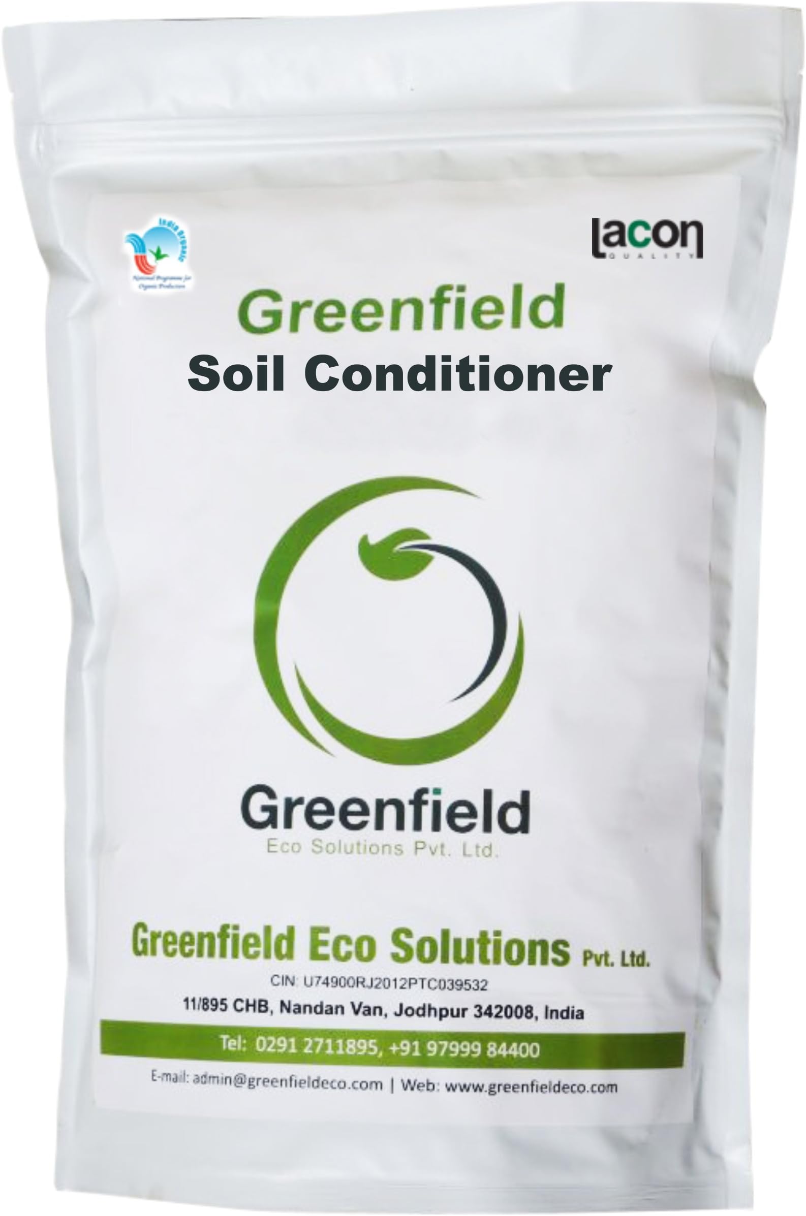 GreenfieldEco Organic Soil Conditioner for organic growers engaged in home and kitchen gardening, nursery and greenhouses, vegetable growing, floriculture, horticulture, container growing, landscaping, lawns, arable cropping, forestry, etc., 9 kg