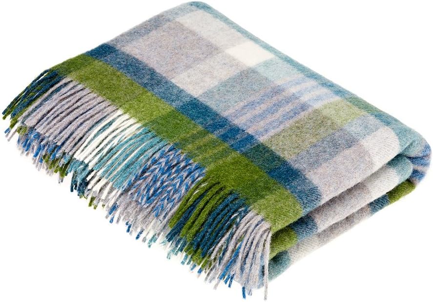 Bronte By Moon Melbourne Check Throw (Jade)