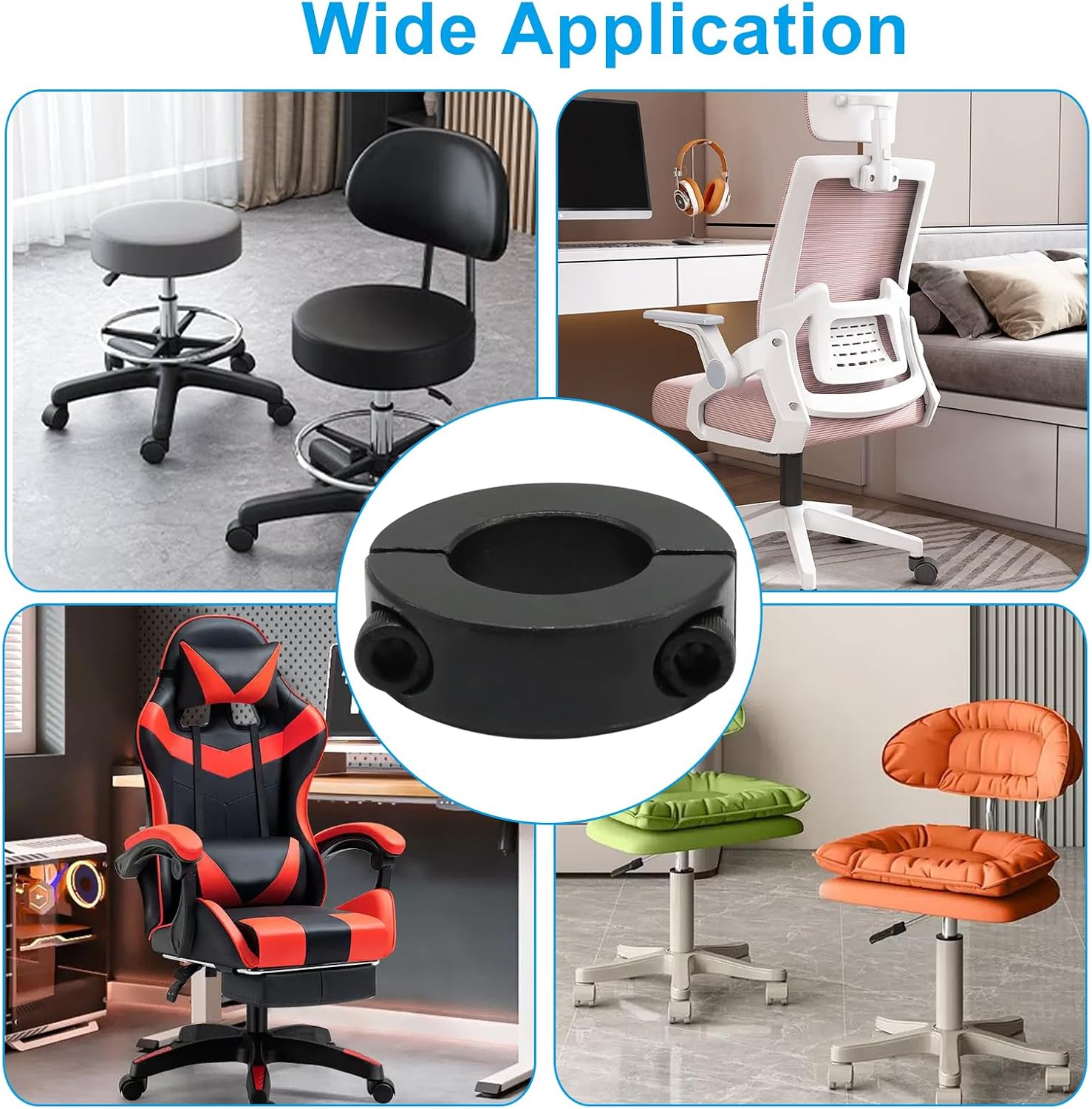 1 Pack Office Chair Clamp, Height-Lock Bracket