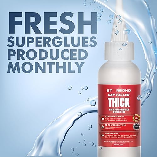 Miniatura 2 de STARBOND - Adhesivo de viscosidad grueso de 2000 CPS para carpintería carpintería modelos de pasatiempos fletting de tiro con arco grueso 45 onzas