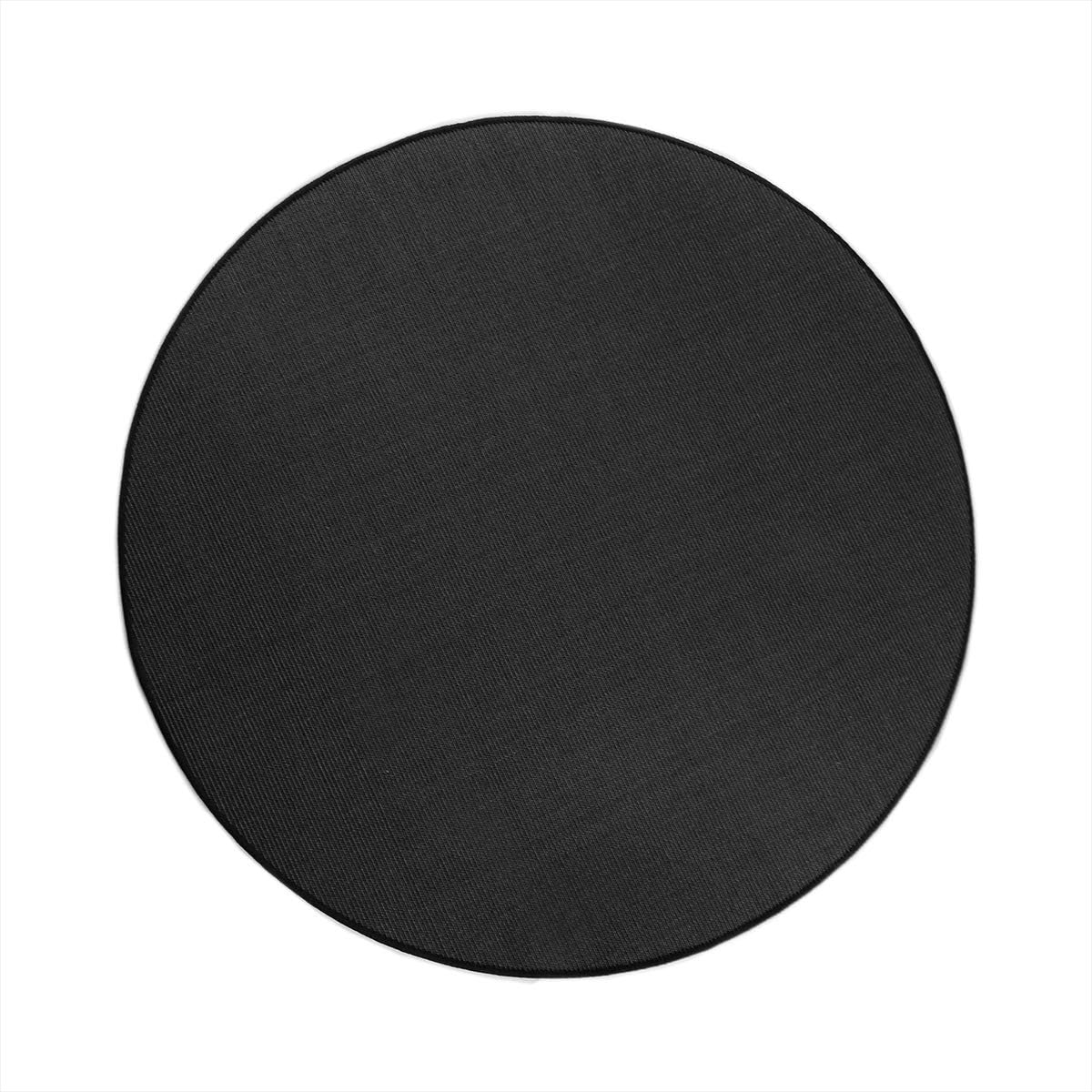havatex Sisal Rug Trumpf Round - Huge Color Selection | Tested Quality | Pollutant Tested and Durable Natural Fiber | Easy-Care, Colour:Black, Size:100 cm round