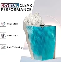 Vista 3 de Kit de resina epoxi de 1 galón, resina epoxi transparente de alto brillo, resina de arte libre de burbujas 11 fácil de mezclar para revestimiento