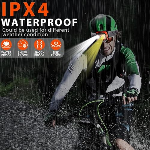 Miniatura 4 de Linterna frontal recargable, 4 unidades, 400 lúmenes para la frente, 5 modos, impermeable, sensor de movimiento, linterna, linterna LED, recargable