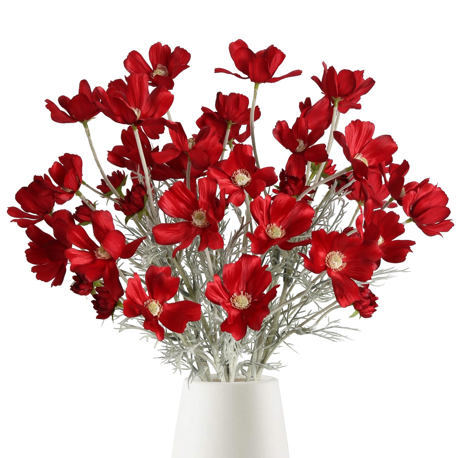 Fqueelvys 6-Pack Cosmos Silk Flowers