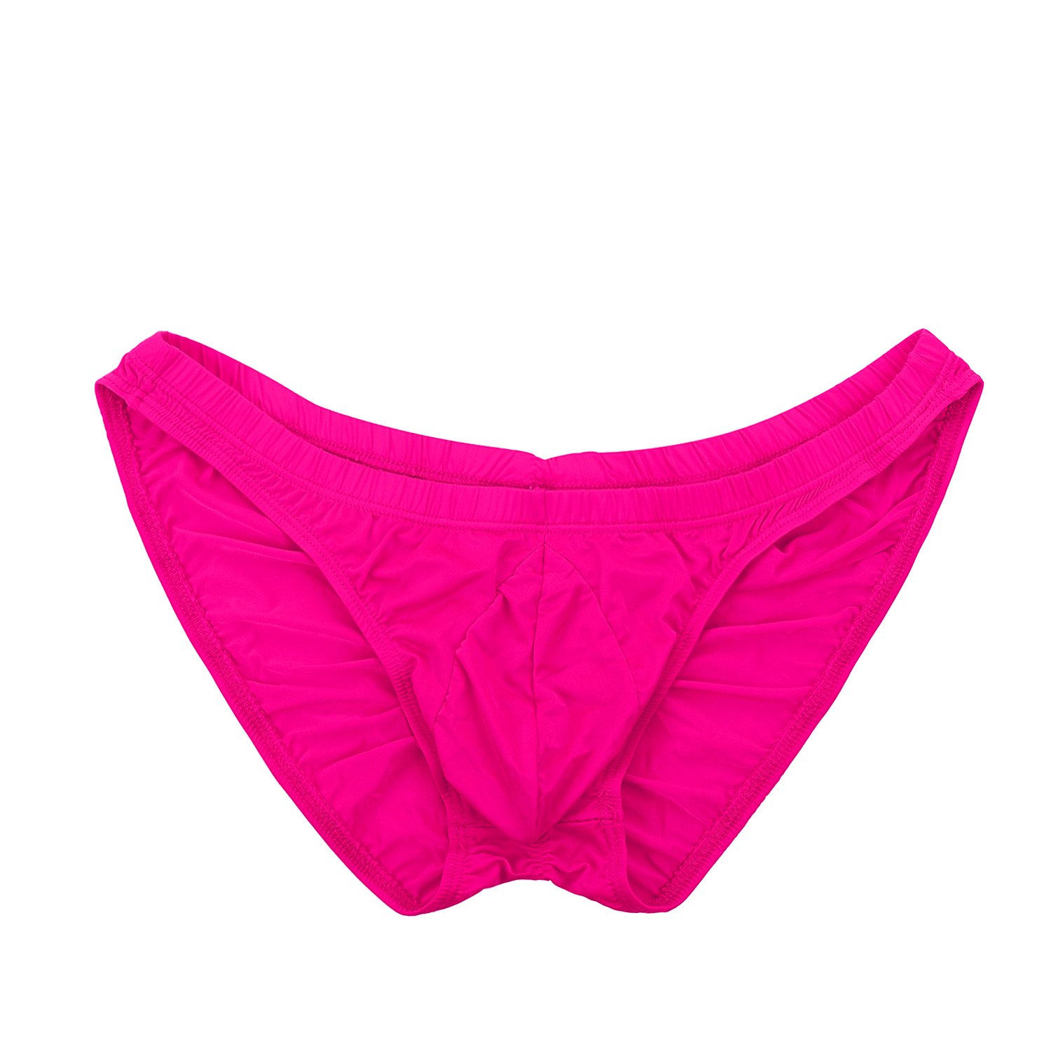 Summer CodeMen's Sexy Bikini Brief Elastic Silky Ruched Back Underwear Swimwear