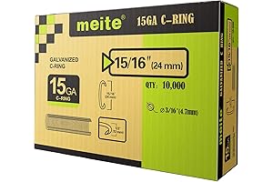 Meite SC7 15 Gauge C-Ring Staples (10,000 Pcs/Box)