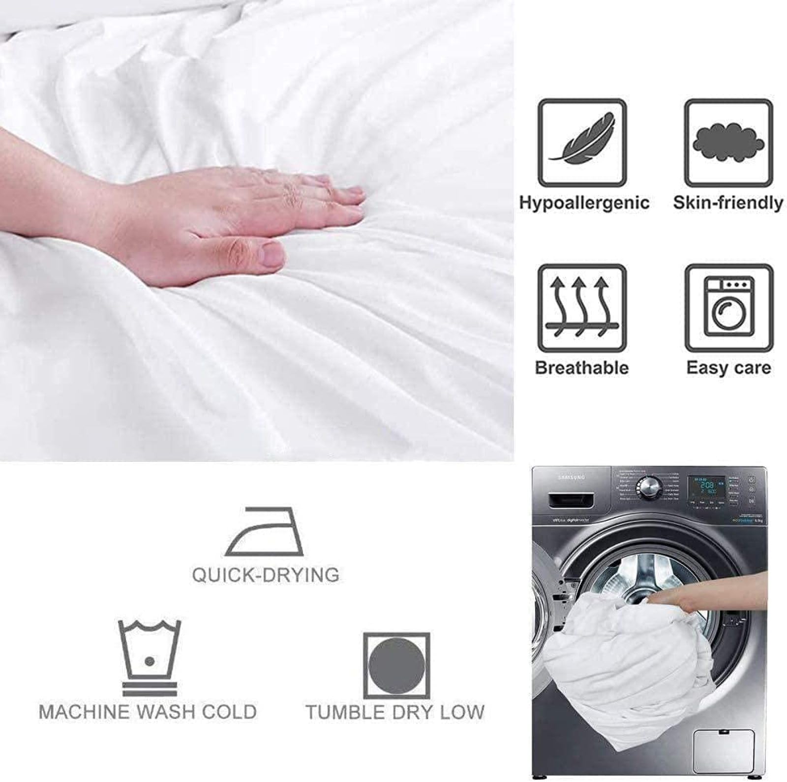 Bettbezug 200x200 Cm Aquarell Leuchtturm - Mikrofaser Mit Reißverschluss