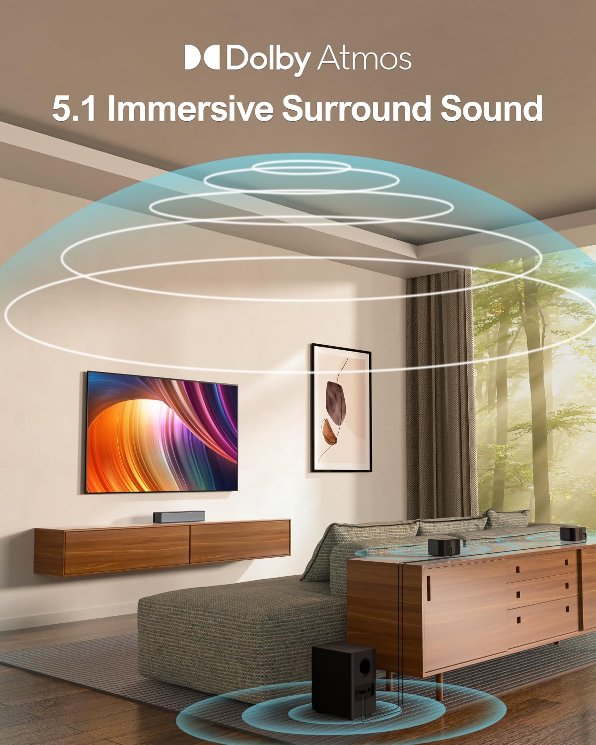 ULTIMEA Poseidon D60　サウンドバー ULTIMEA Poseidon D60 | 5.1 Dolby Atmos Surround Soundbar