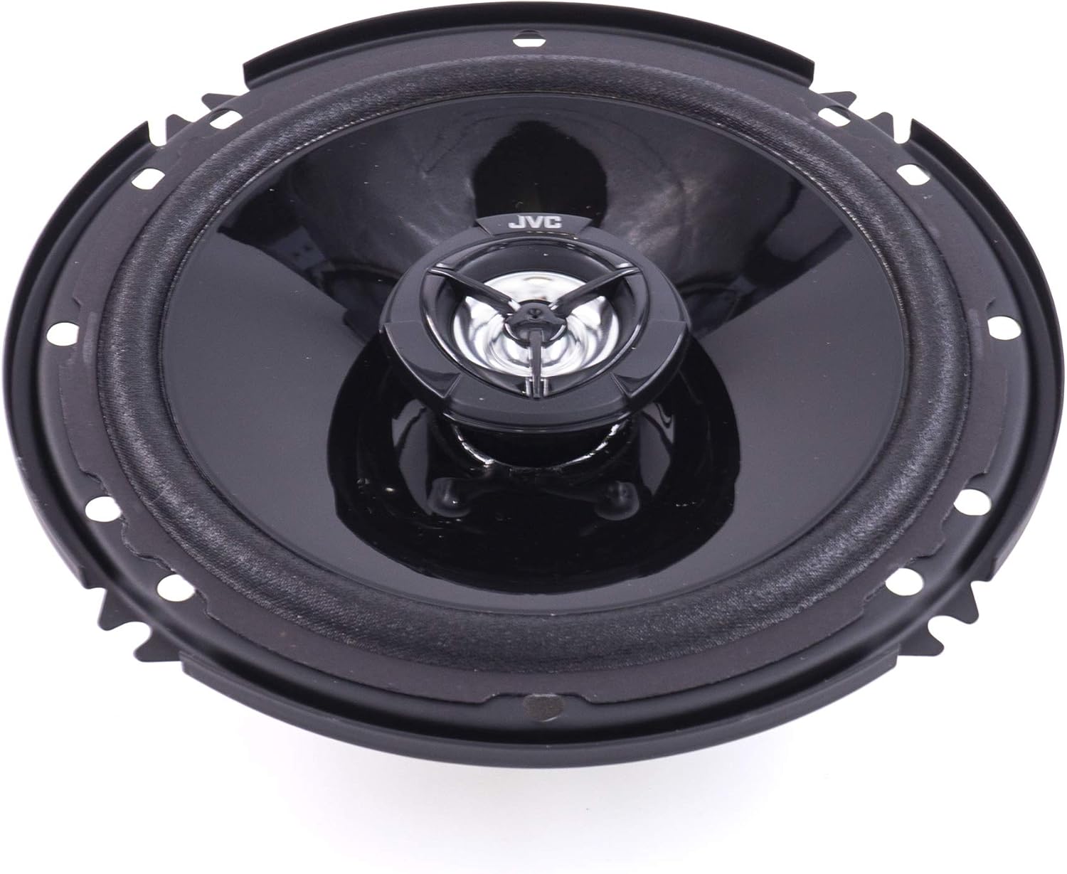 JVC CS-DR621 Car Speaker without grille, showing cone and tweeter