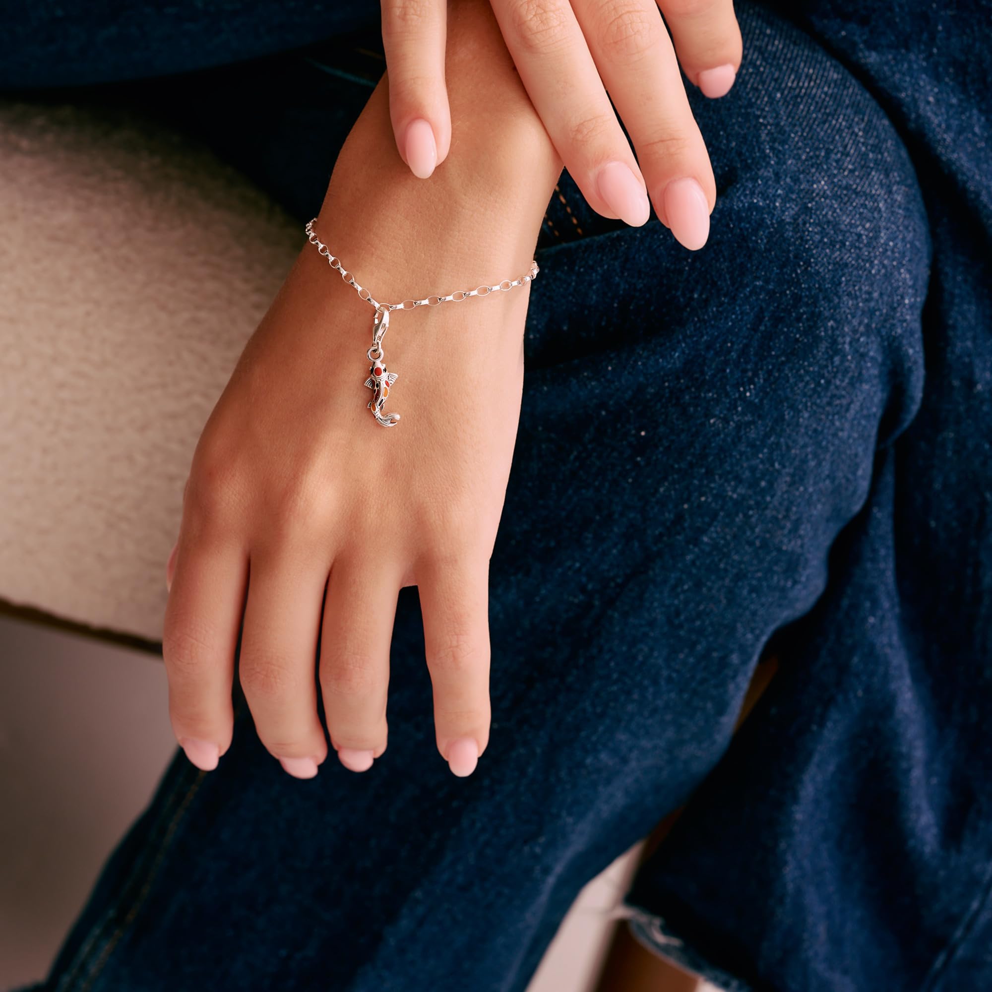Bransoletka z zawieszką Thomas Sabo Klasyczna 925 srebro X0163-001-12