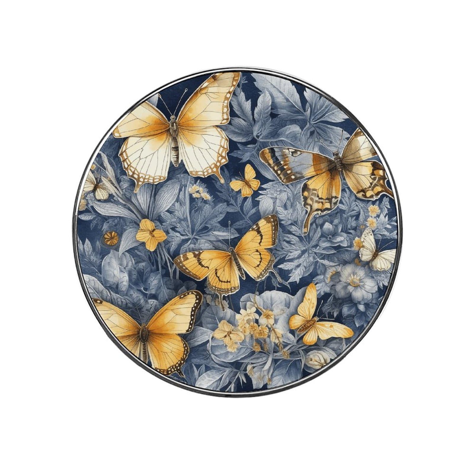 Adfgyerh Style Several Species Of Butterflies Refrigerator Magnets Circular Design，Stickers Home Decorations，Fridge Magnets For Fridge Plant Lovers Kitchen Office Locker Whiteboard Car Garage Decor.