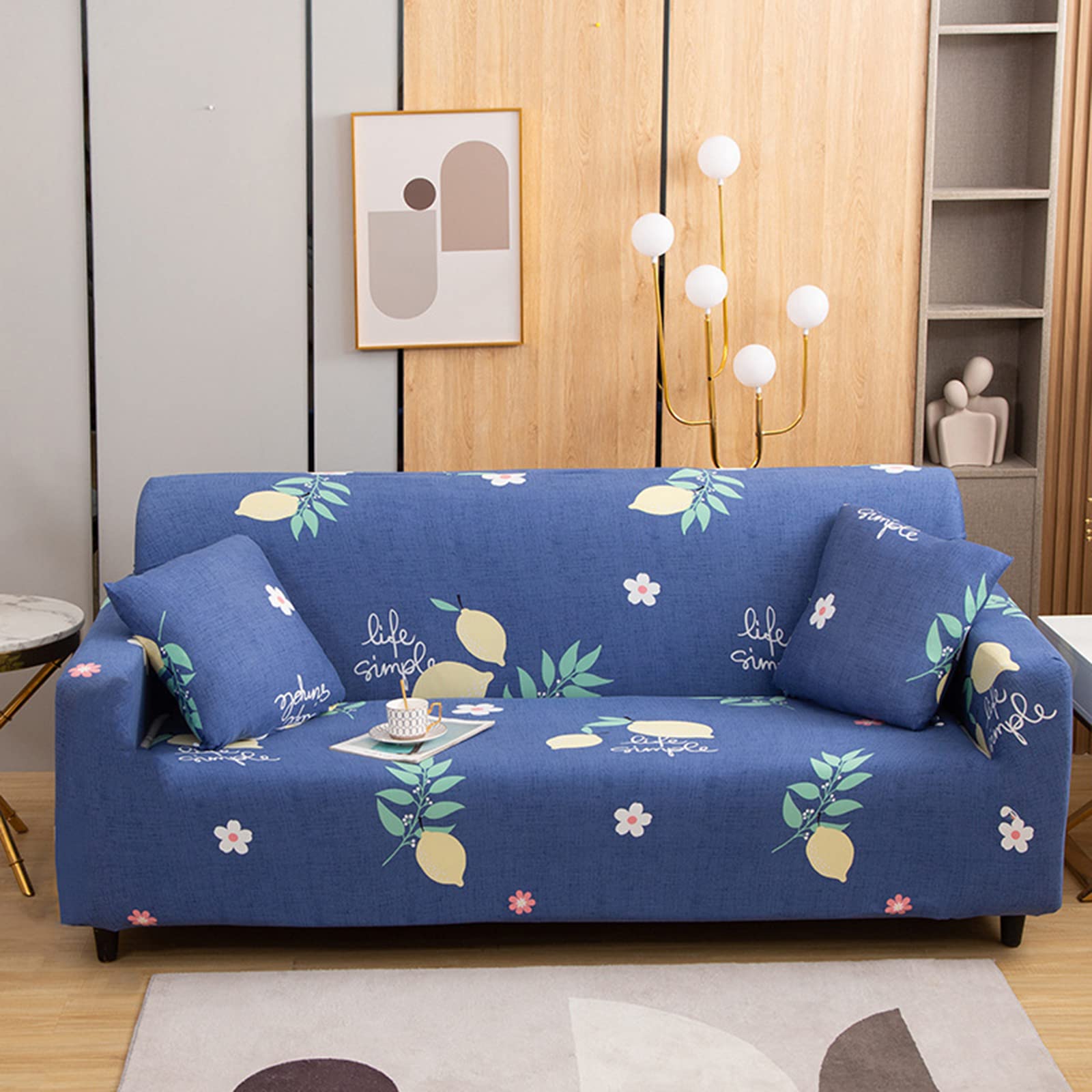 Housse de canapé imperméable antidérapante et extensible 2 places