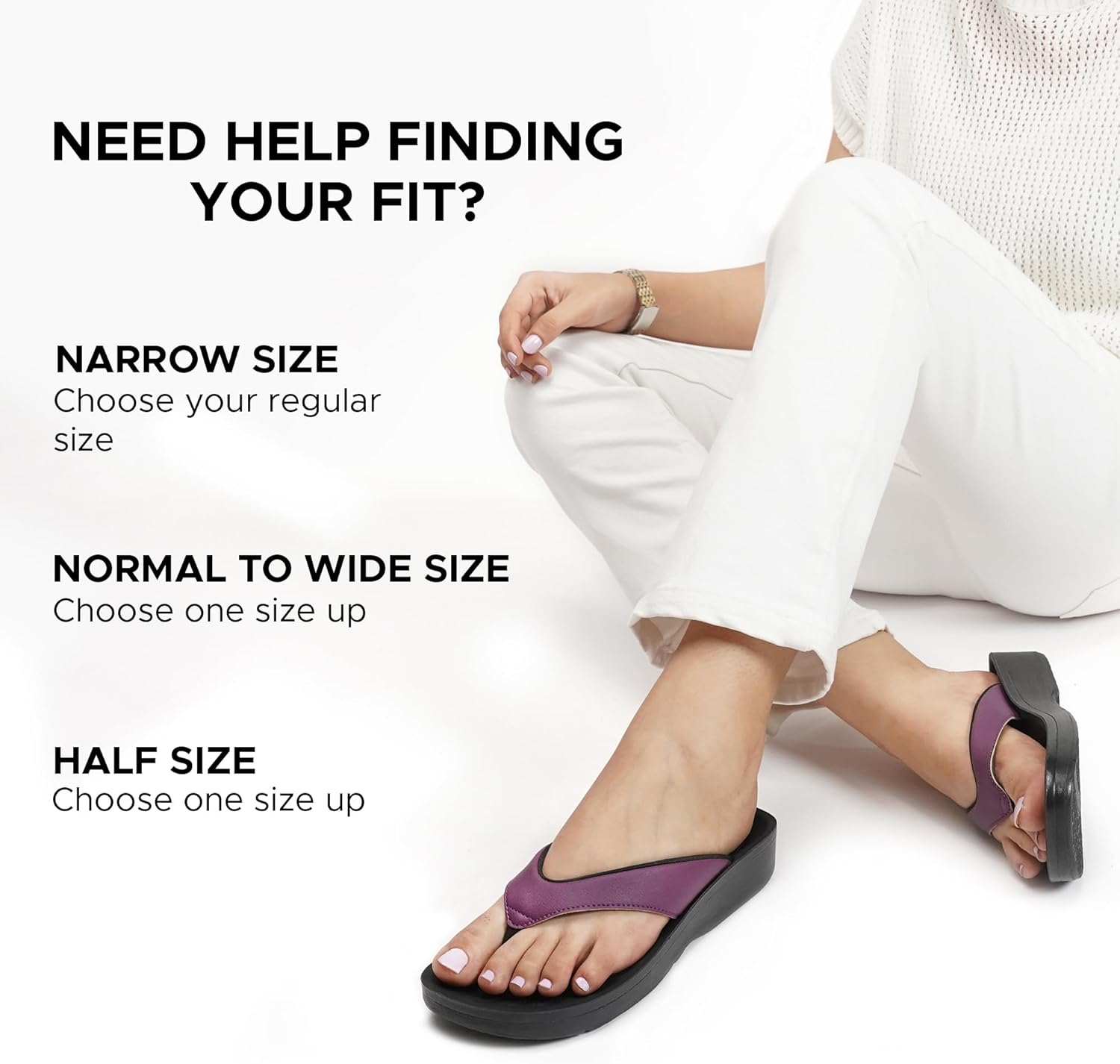 AEROTHOTIC Flip Flops for Women with Arch Support Plantar Fasciitis Orthopedic Cushioned Footbed Comfortable Non-Slip Sole with Padded Straps Dressy Casual Recovery Women Sandals - Image 3