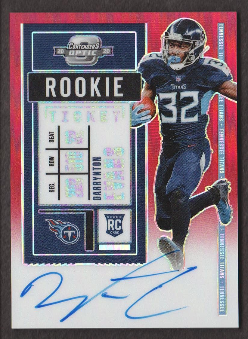 2020 Panini Contenders Optic Football Red #133 Darrynton Evans Auto 179/199