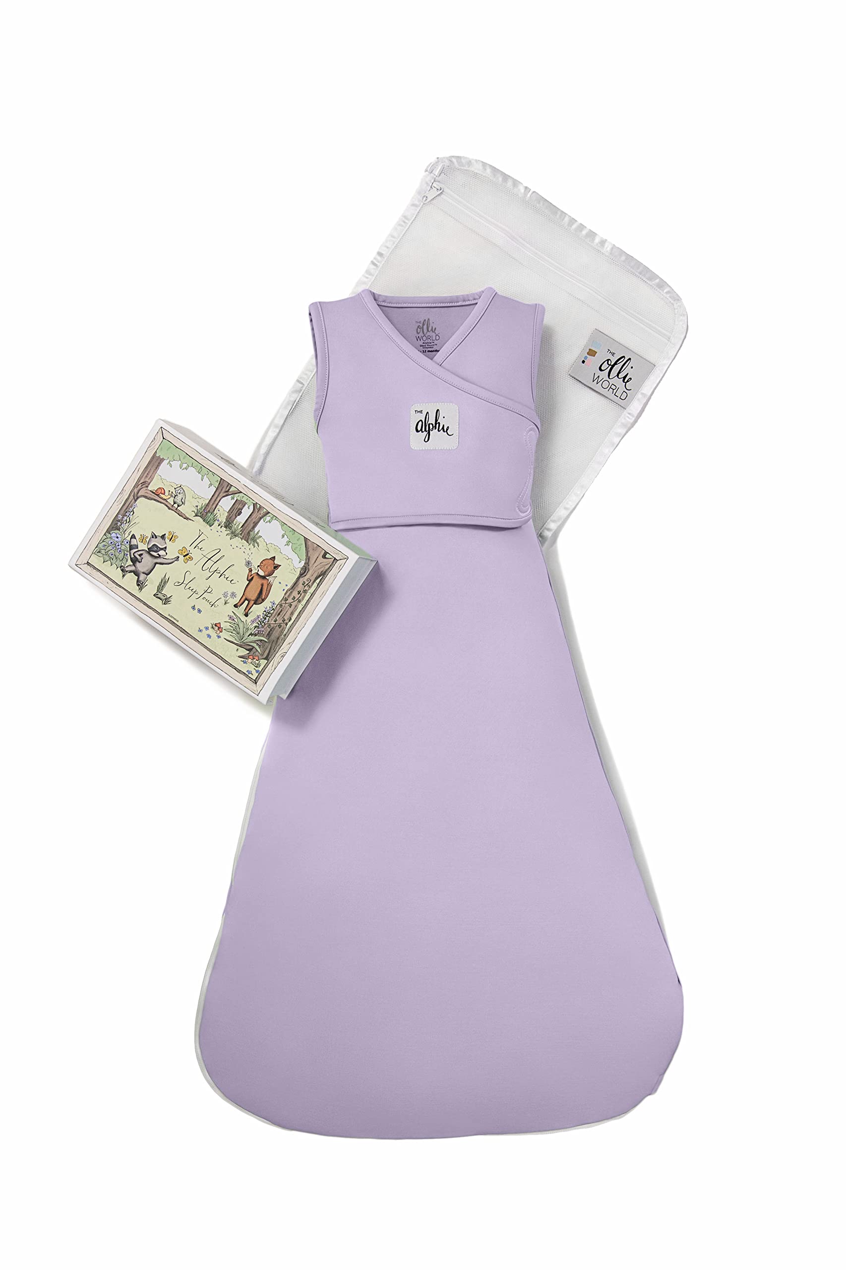 The Ollie World Alphie Sleep Pouch, Made from Custom Patented Moisture-Wicking Fabric, 2-Way Zipper, Sleep Wearable Blanket