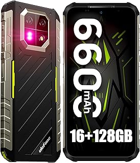 Rugged Phones, Ulefone Armor 22 Rugged Smartphone, 64MP+64MP Dual Cameras, 16+128GB, Android 13, 6600mAh, 33W Fast Charging, 3-Card Sot, Face/Fingerprint Unlock, NFC Unlocked Cell Phone(Green)