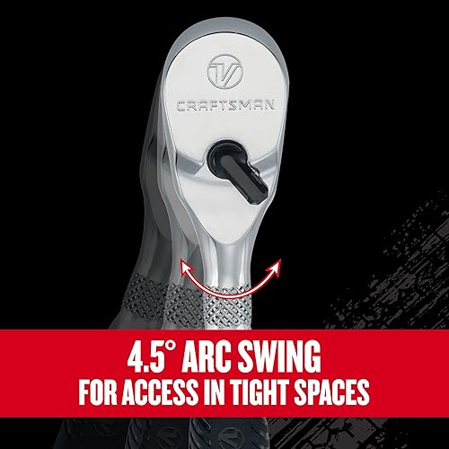 Miniatura 8 de CRAFTSMAN Trinquete Serie V, accionamiento de 14 pulgada, 80 dientes, agarre cómodo (CMMT86304V)