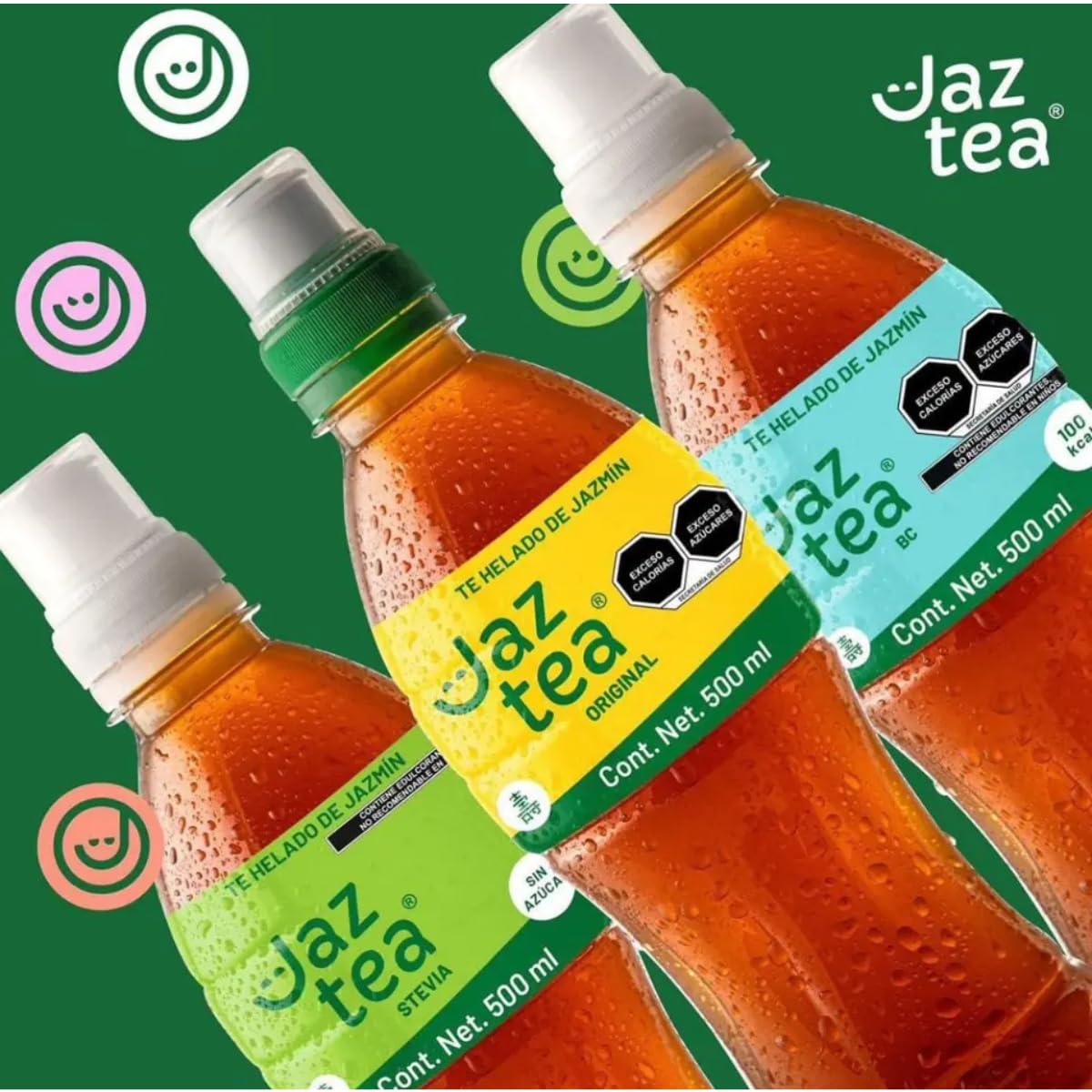 Amazon.com : 12 Pack Jaz Tea Low Calorie Jasmine Iced Tea (500ml