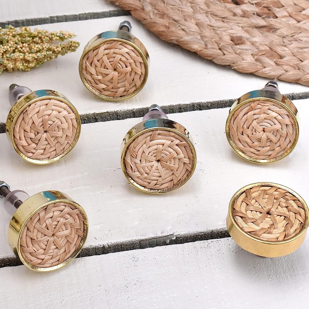 Indian-Shelf 4 Piece Brown and Golden Cabinets Knobs - Vintage Knobs for Dresser Drawers - Wooden Dresser Knobs for Nursery - Cabinet Knobs and Pulls (B0CNXN5N77) Amazon Price History, Amazon Price Tracker