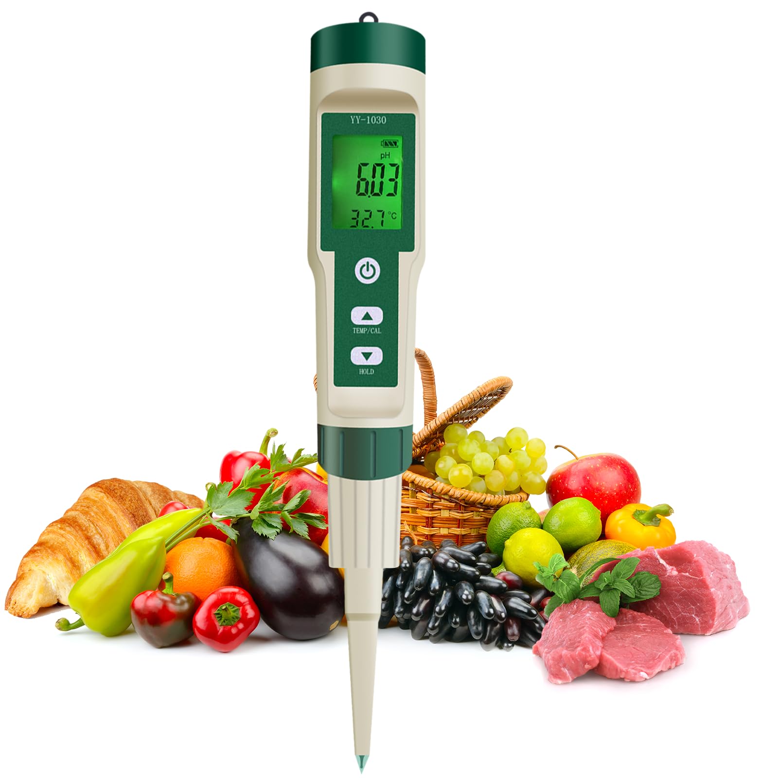 Testeur de pH numérique pour aliments Kethvoz pour sécuriser vos conserves maison
