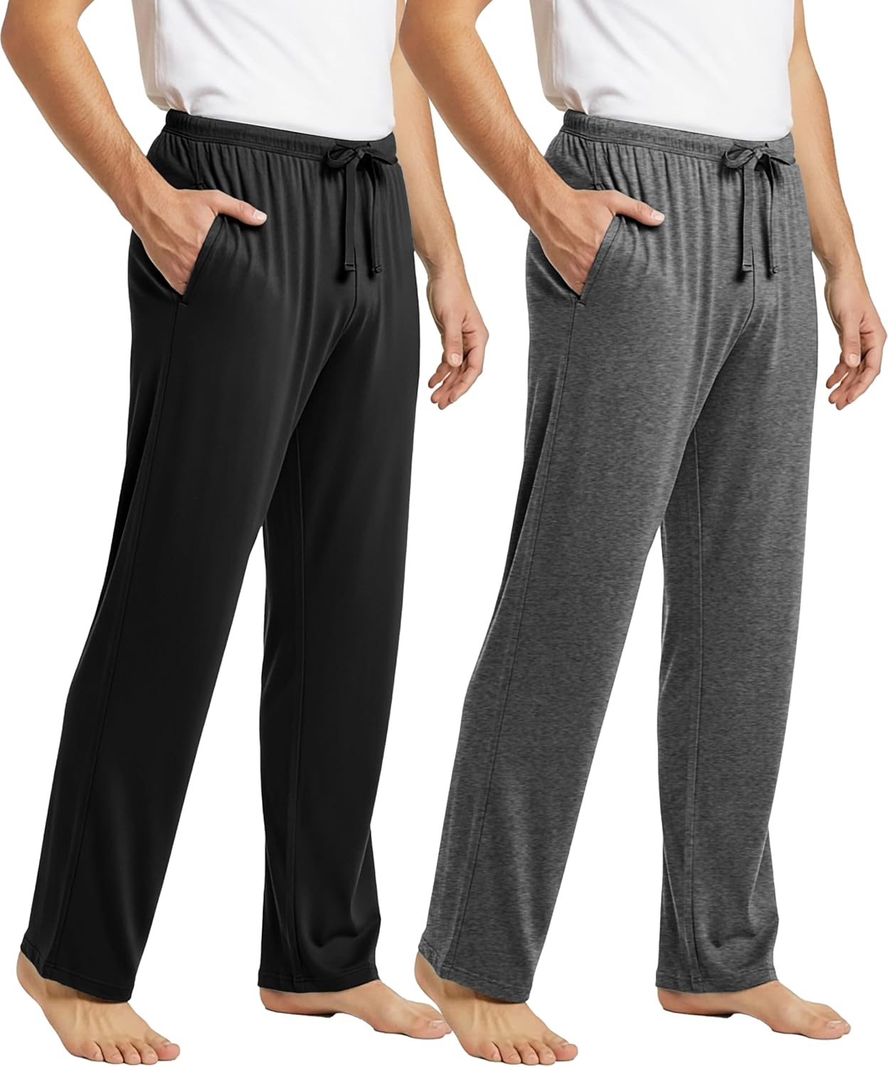 Andrew Scott Men's Executive Soft Stretch Lounge Sleep Pants | Drawstring & Pockets Bottoms | Multi Packs