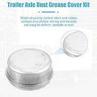 Vista 3 de X AUTOHAUX 4 piezas 2.72" Tapa antipolvo para eje de remolque, tapa de grasa y enchufe para Dexter EZ Lube Trailer Camper, 7000 a 8000 lb