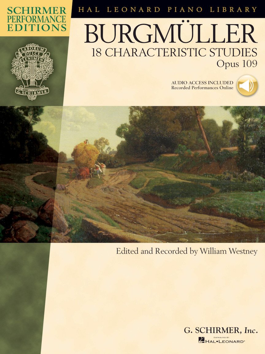 Schirmer Perf Eds Burgmuller 18 Characteristic Studies Op.109 Pf (Book/Online Audio) (Hal Leonard Piano Library) (Includes Online Access Code)