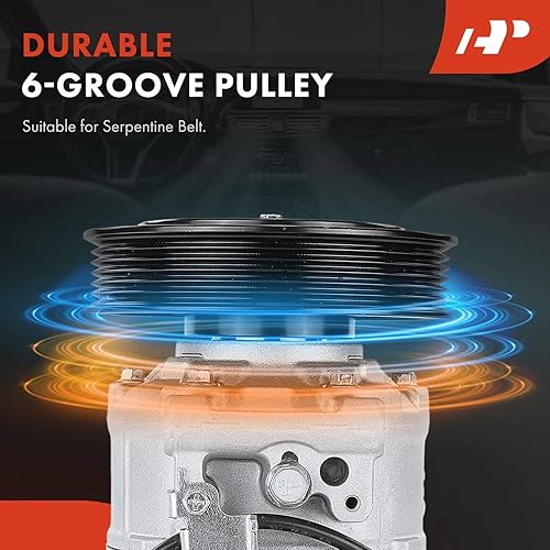 Miniatura 6 de A-Premium Compresor de aire acondicionado de CA con embrague compatible con Audi A6 2006-2011, A6 Quattro, Q5 2009-2012, S4 S5 3.0L 2010-2012