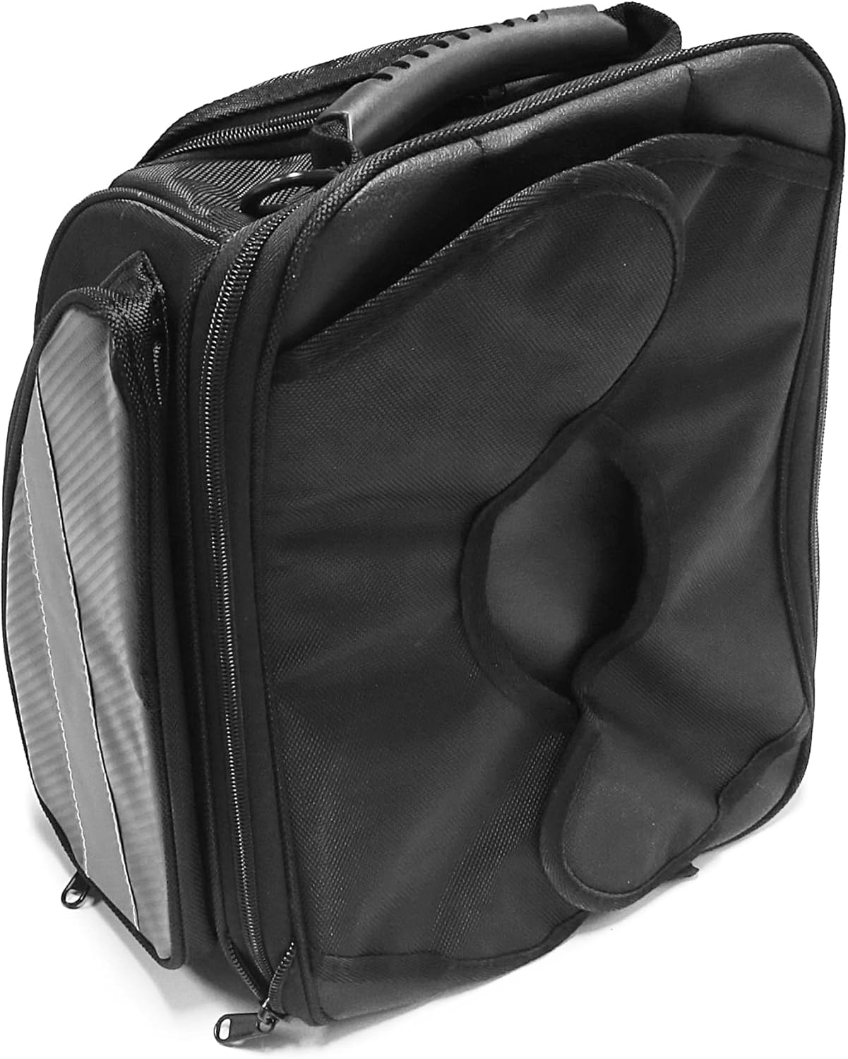 MZS Motorcycle Tank Bag, 19L-24L Expandable Strong Magnetic Gas Tank Bag, Dual Use Waterproof Motorbike Helmet Bag Luggage Storage Backpack fit Street Enduro Sport Adventure Cruiser Touring Bike