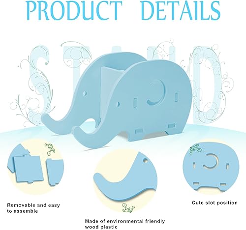 Miniatura 4 de COOLOO Soporte para lápices, soporte para teléfono celular, accesorios de oficina de elefante lindo, soporte de escritorio para tableta, decoración