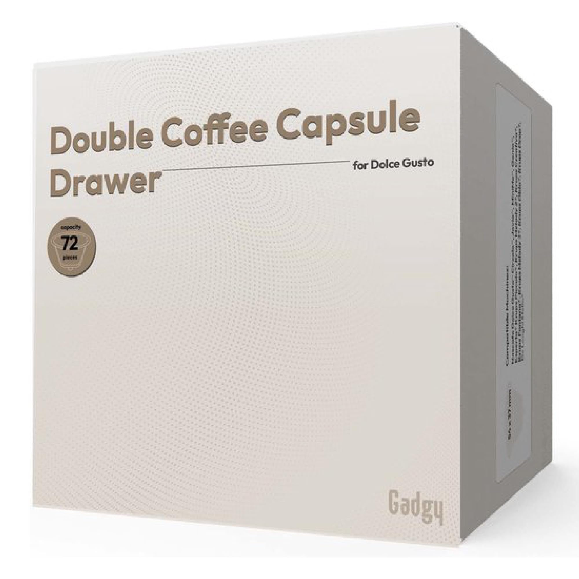 Gadgy Porta Cápsulas Dolce Gusto – Organizador para 72 Cápsulas, Metal Negro, Antideslizante y Resistente a Golpes, Portacápsulas para Café