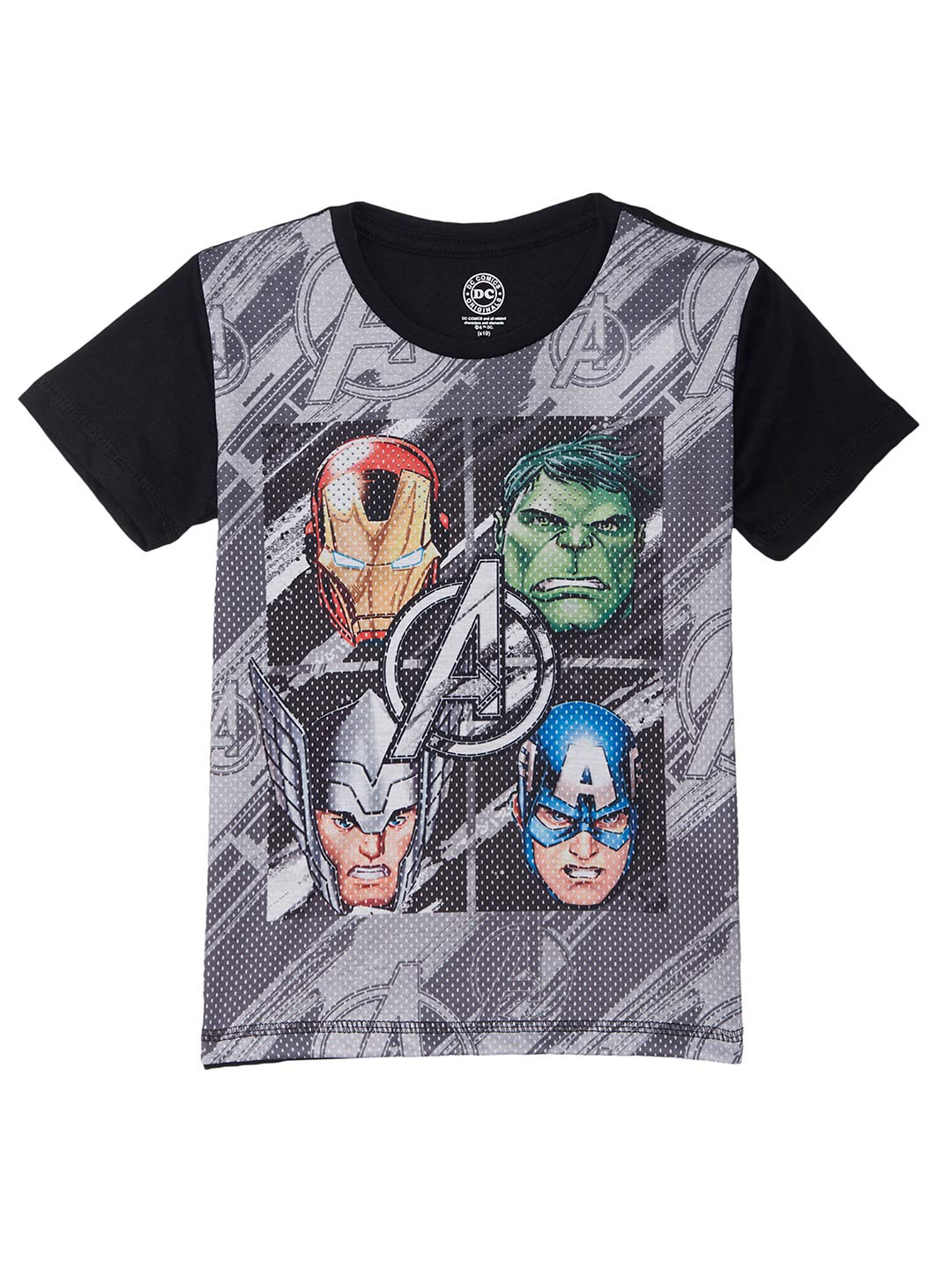 Marvel By Kidsville Boy's Plain Regular fit T-Shirt