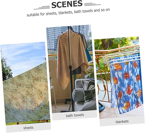 Miniatura 8 de Alipis Ropa giratoria de acero inoxidable, sábanas redondas, manta redonda, tendedero para ropa interior, estante de secado de ropa, estantes