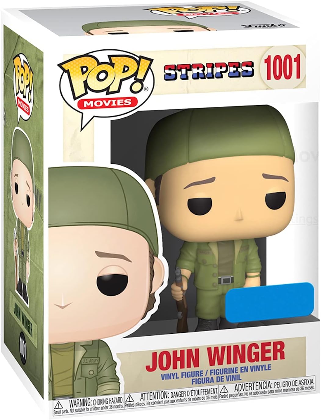 Funko Pop! Movies: Stripes - Bill Murray as John Winger (Store Exclusive Backwards Army Cap) - in Pop Protector - Image 4