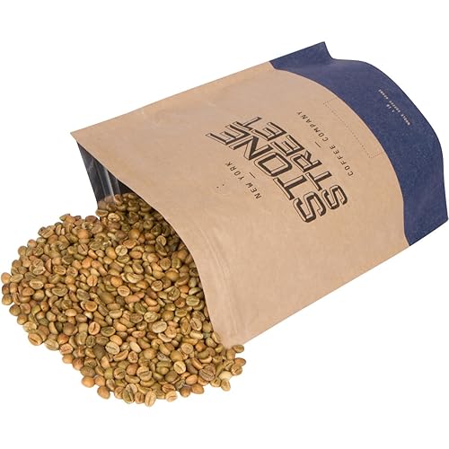 COLOMBIAN SUPREMO - Granos de café crudo verdes sin tostar (1 libra), bolsa de 100 % arábica de grado superior, extra grande