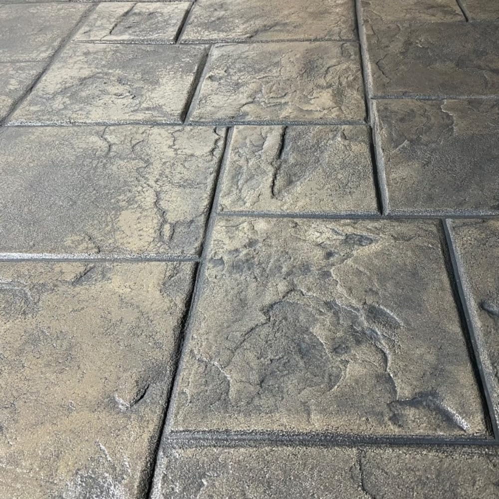 Ashlar Slate Stone Concrete Stamps Mats Set of 5 - Made in USA 24 x24 - Durable Polyurethane Flexible & Rigid Forms for Driveways and Patios SM 3001S-5 product thumbnail 7